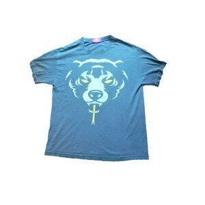 VTG Mishka Bear Shirt Adult Large Skateboard Streetwear Hype Y2K Big‎ Face Mens